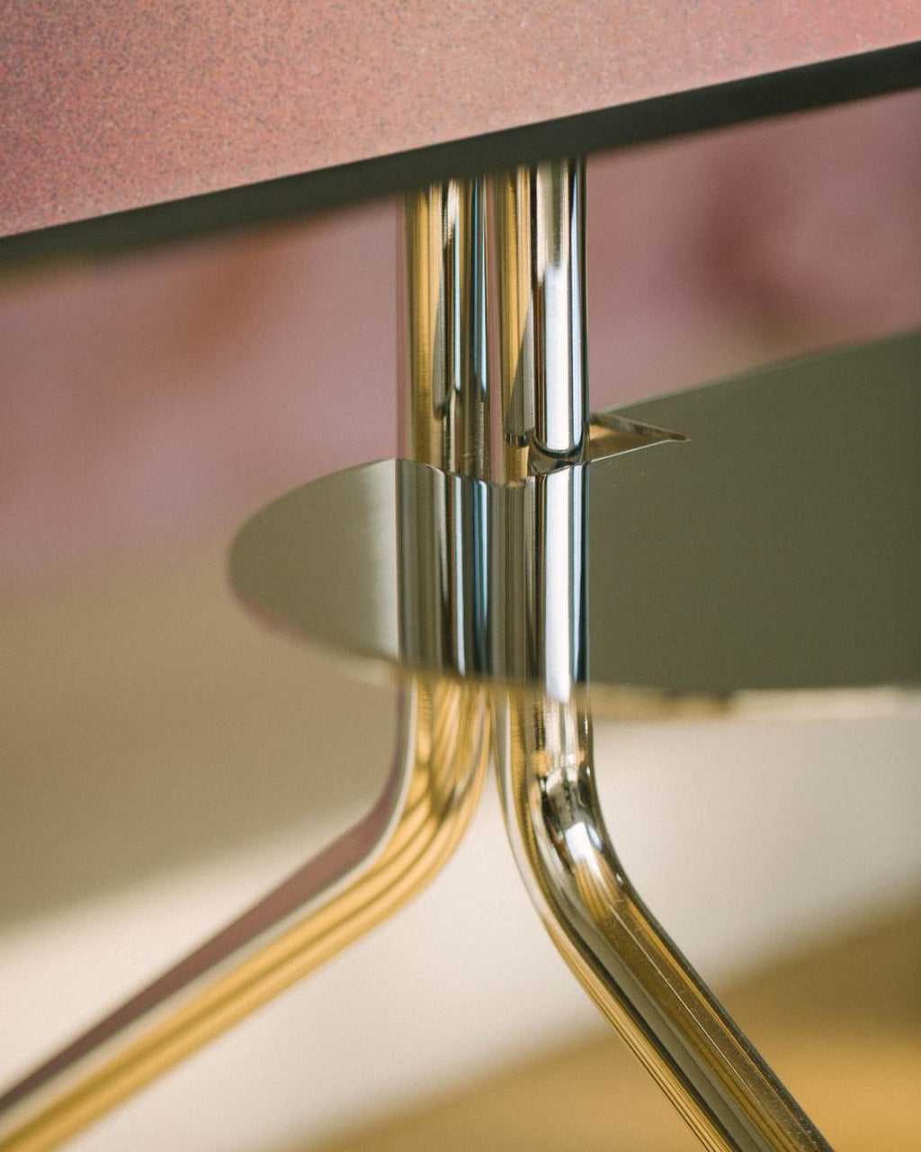 Pedestal Pipe Shelf Shelves 020 Chrome